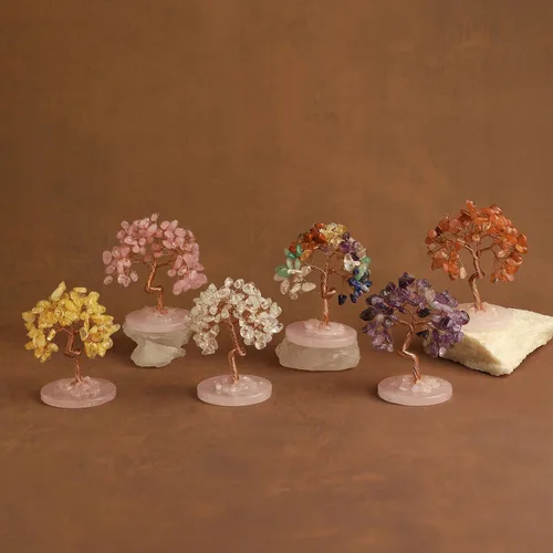 Miniatura 2 de Árbol de cristal para mujer, hecho a mano, árbol de la vida, piedras de cristal curativas para el hogar, oficina, escritorio, decoración de mesa