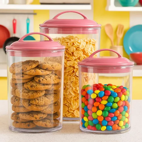 Miniatura 2 de Reston Lloyd, recipientes herméticos de almacenamiento de alimentos sin BPA, para cereales, pasta, azúcar, café, harina, galletas, té suelto