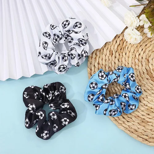 Miniatura 3 de Bandas elásticas para el pelo de fútbol para mujeres y niñas, accesorios para el pelo de fútbol, accesorios elásticos para cola de caballo, paquete
