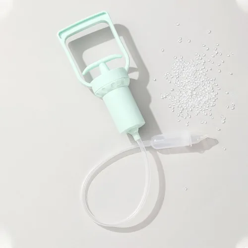 Miniatura 7 de PandaEar Aspirador nasal para bebés, limpiador de nariz, removedor de moco manual con punta de silicona suave para bebés, reutilizable, fácil de usar