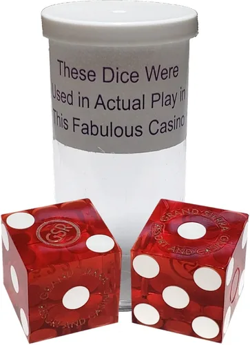Miniatura 2 de Cyber-Deals Amplia selección de dados de 0.748 in pares de dados auténticos Nevada Casino TablePlayed dados Harveys Lake Tahoe púrpura pulido