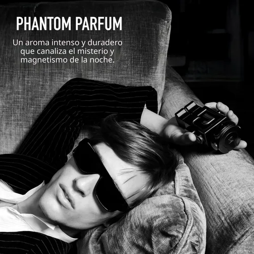 Miniatura 5 de Rabanne Phantom Parfum para hombres – Perfume aromático de ámbar amaderado con lavanda, vainilla y vetiver – Spray de fragancia recargable de larga