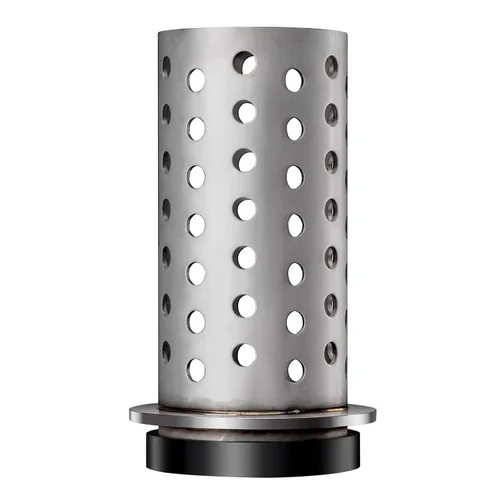 Miniatura 12 de DZQ Frasco de fundición perforada al vacío, acero inoxidable 304 con brida con base de bebedero de goma, varios tamaños para fundición de metal