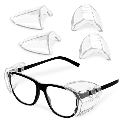 Miniatura 16 de BURIUS Protectores laterales de seguridad para lentes con clip – Se ajustan al 98% de las gafas Protecciones ligeras de laboratorio