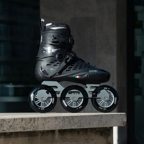 Miniatura 4 de ROCES X35 3X110 TIF - Patines de carreras en línea para hombre, duraderos y ajustables, maniobrables, urbanos, de 3 ruedas, estilo libre