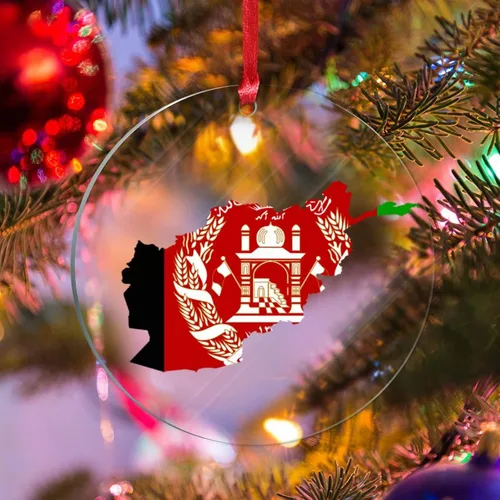Miniatura 8 de Bandera de Albania, silueta de árbol, adorno de decoración de árbol de Navidad, bandera nacional, recuerdo de árbol de Navidad, recuerdo de Albania