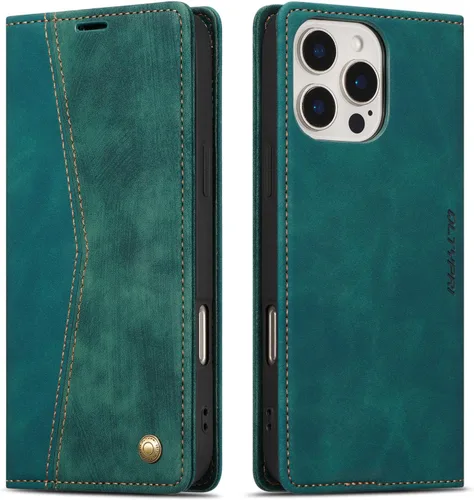 Miniatura 48 de QLTYPRI Para iPhone Air Case Wallet Con Tarjetero, Vintage PU Cuero Kickstand Cierre Magnético A Prueba De Golpes Folio Libro Funda Para IPhone 17