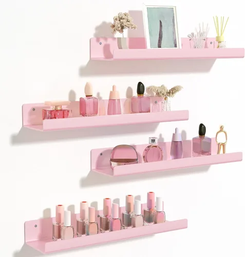 Miniatura 20 de upsimples Estantes acrílicos para decoración de pared, estante de exhibición de 15 pulgadas, organizador de perfumes para baño, dormitorio, sala