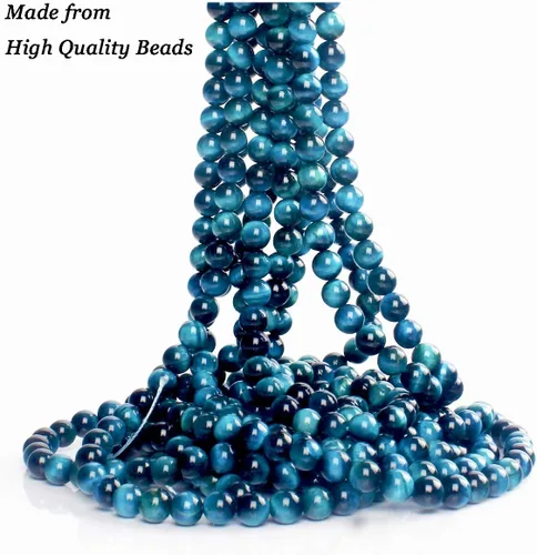 Miniatura 4 de BONNY BOXX - Pulsera de piedras preciosas naturales curativas, cuentas de piedras semipreciosas de 516 pulgadas, para hombres y mujeres, joyería