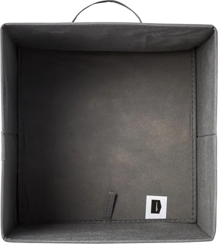 Miniatura 3 de Amazon Basics - Cestos plegables de tela para almacenar, organizadores con asas, 10.5 x 10.5 x 11 pulgadas, color gris, paquete de 6