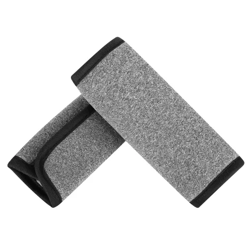 Accmor Fundas de correa de asiento de automóvil para bebés y niños, fundas de correa de asiento de automóvil, almohadillas de hombro, fundas de Gris
