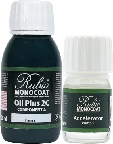 Miniatura 127 de Rubio Monocoat Tinte y acabado para madera de 650 pies cuadrados - Niebla Oil Plus 2C Aceite de linaza de secado rápido, ecológico