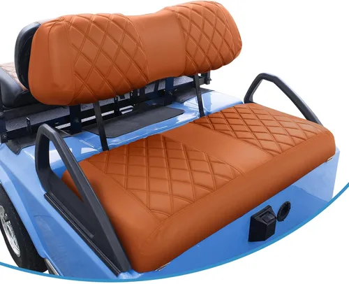 NOKINS Juego de fundas de asiento de diamante para carrito de golf Club Car DS 2000.5 en adelante, se adapta a Club Car DS OEM estándar cojín de