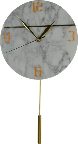 Miniatura 2 de Three Star Reloj de pared de péndulo de mármol moderno