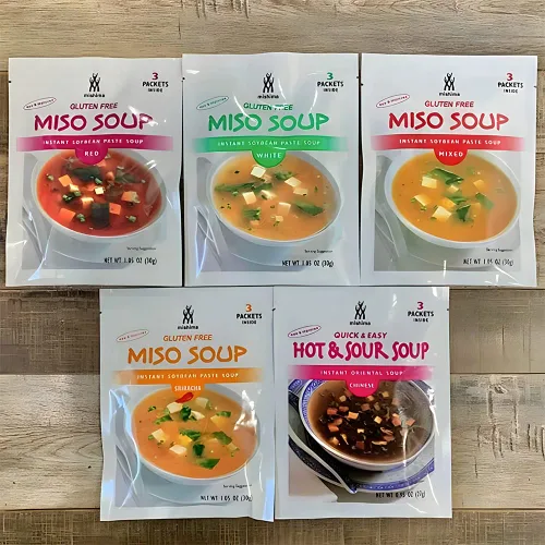 Miniatura 4 de [MISHIMA] Sopa instantánea de sriracha miso picante Auténtico sabor japonés Preparación rápida y fácil Sin gluten Sin OMG
