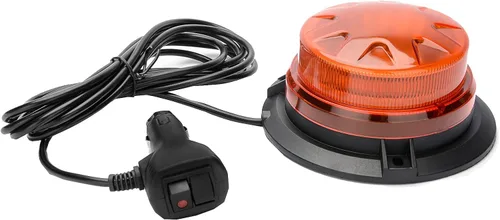 Miniatura 2 de AUXMOTEC Barra de luces de baliza estroboscópica de emergencia LED ámbar con montaje magnético y 8 modelos de destello, lámparas de señal
