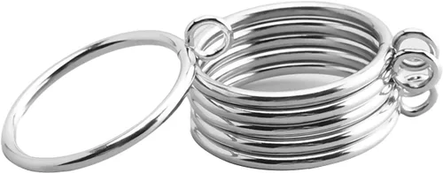 Miniatura 15 de MroMax Anillos de cortina con ojales, anillos de cortina negros de metal de 1-1/2 pulgadas de diámetro interior de 1.496 in de diámetro, anillos
