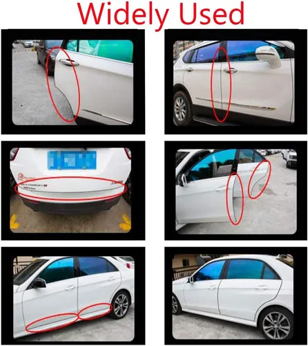 Miniatura 5 de ESUPPORT - Protector para puerta de auto, forma de U, 16 ft, goma protectora de bordes, contra rayones
