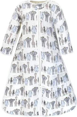 Miniatura 10 de Hudson Baby Saco de dormir unisex de muselina de manga larga para bebé, manta portátil, saco de dormir color fantasía (Modern Safari)