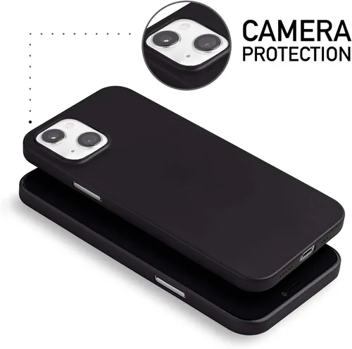 Miniatura 3 de totallee Funda delgada para iPhone 13, la más delgada y minimalista para Apple iPhone 13 (2021) (negro escarchado)