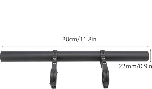 Miniatura 6 de Ejoyous Soporte de extensión, extensor de manillar doble de aleación de aluminio de 11.8 pulgadas para soportes de bicicleta, barras extensoras