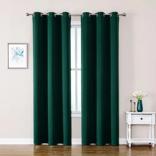 Miniatura 60 de ChrisDowa - Cortinas de cenefa pequeñas para cocina, cortinas cortas con ojales y aislamiento térmico para oscurecer la sala y habitación