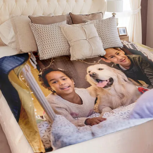 Mantas de fotos personalizadas con mis propias fotos, manta de franela de forro polar, mantas de vellón para sofá/cama, mantas personalizadas