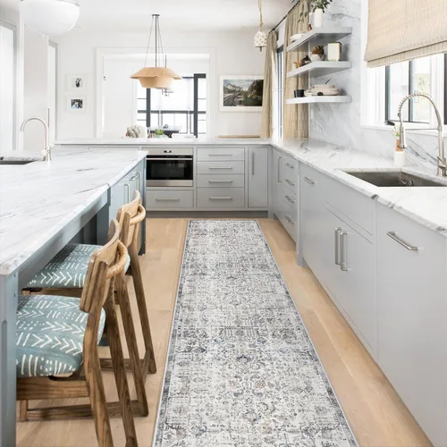 Miniatura 3 de Alfombra de Pasillo Lavable - Alfombras de Cocina de 2'6"x12' con Respaldo Antideslizante, Alfombras de Casa de Campo para Interiores para Sala