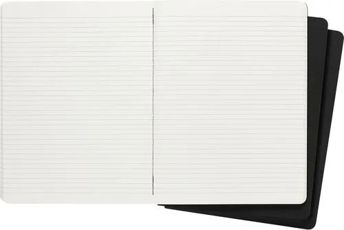 Miniatura 3 de Moleskine - Diario Cahier, cubierta blanda, grande (XL) con líneas, negro, 80 páginas (juego de 3)