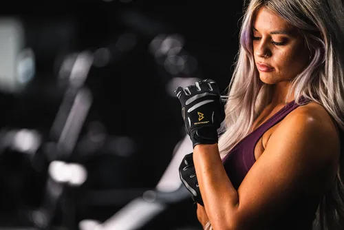 Miniatura 4 de Bionic Guantes de entrenamiento de gimnasio con dedos completos para mujer Beastmode
