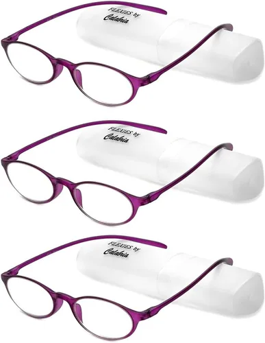 Miniatura 10 de Calabria 719 Flexie Gafas de Lectura Flexibles Ovaladas para Hombres y Mujeres Elegantes Plegables Lectores Ligeros Montura TR 90 Gafas Duraderas