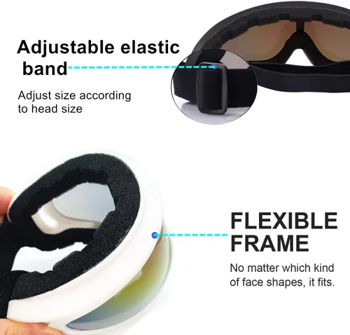 Miniatura 6 de LJDJ Paquete de 2 gafas de esquí, gafas de snowboard para niños, niñas, jóvenes, hombres y mujeres