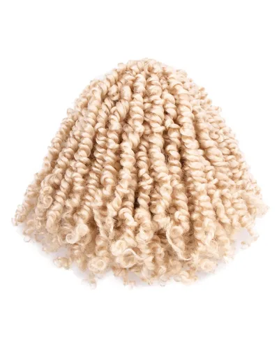 Miniatura 48 de Cabello de Ganchillo Pre-Retorcido Passion Twist para Mujeres Negras y Niños, Cabello Passion Twist Pre-Enrollado Trenzas Bohemias 4 Pulgadas 8