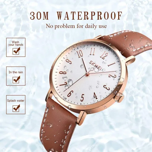 Miniatura 6 de SKMEI Reloj impermeable para mujer reloj de pulsera para mujer vestido casual de cuarzo analógico para mujer