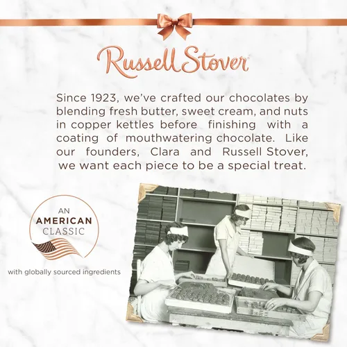 Miniatura 9 de Bolsa reforzada de delicia de pecán Russell Stover 16.10 oz. Paquete de caramelos cubiertos de chocolate con leche Russell Stover, pecanas