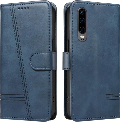 Miniatura 12 de Funda con tapa para Huawei Nova Lite 3, protección de 360 grados, a prueba de golpes, de piel sintética, con función atril y 3 ranuras