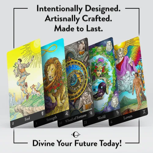 Miniatura 2 de Tarot Deck con guía completa – Simbolismo moderno e interpretaciones digitales mejoradas para todos los niveles