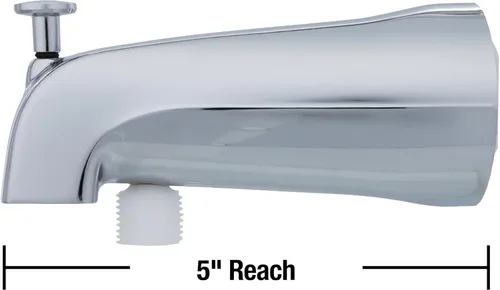 Miniatura 5 de DANCO Desviador en cromo 89266 Caño universal para bañera con accesorio de ducha de mano, paquete de 1