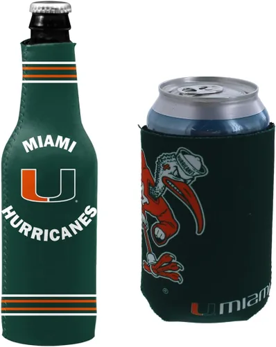 Miniatura 112 de College Team Color Logo Can & Bottle Holder Insulator Beverage Cooler Set