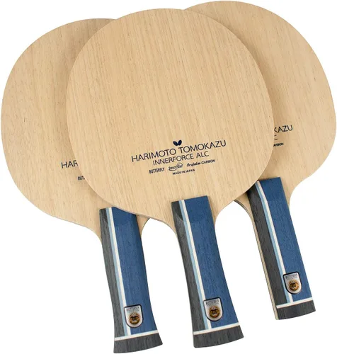 Miniatura 6 de Harimoto Innerforce ALC Blade - Hoja de tenis de mesa Butterfly - Hoja de fibra de carbono AL - Hoja de tenis de mesa profesional - Tipo de mango