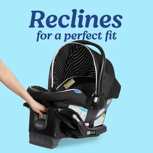 Miniatura 6 de Graco SnugRide Lite LX - Asiento de automóvil para bebé, asiento trasero ligero para bebés de 4 a 30 libras, base ajustable de 4 posiciones, Lila Mod