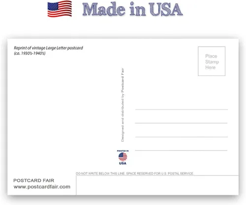 SALUDOS DE FLORIDA - Juego de 20 postales de reimpresión vintage de Florida. Paquete de tarjetas postales con nombre del estado de Estados Unidos de