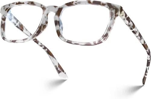 Miniatura 17 de VISOONE - Lentes cuadrados con bloqueo de luz azul y antireflejante para computadora, videojuegos; para mujeres y hombres MONTANA Transparente+azul