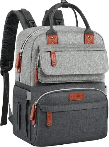 Miniatura 9 de Legestori Mochila para Pañales, Bolsa de Pañales para Bebé Niño, Bolsa de Pañales Unisex Grande para Mamá, Mochila Impermeable para Pañales de Viaje