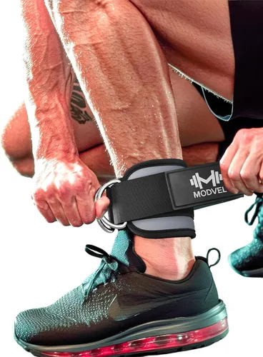 Miniatura 19 de Modvel Gym Ankle Strap for Cable Machines – Glute & Leg Kickback Ankle Straps for Gym Workouts – Adjustable, Padded Support for Strength Training