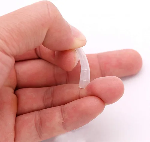 Miniatura 3 de EORTA 50 fundas de silicona suave para puntas de pinzas para empujador de pestañas, para proteger las puntas, transparente