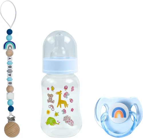 Miniatura 12 de SCOM Juego de Accesorios para Muñeca Bebé Reborn - Chupetes Magnéticos Arcoíris y Biberones para Muñeca Bebé Removibles Reutilizables con Clips