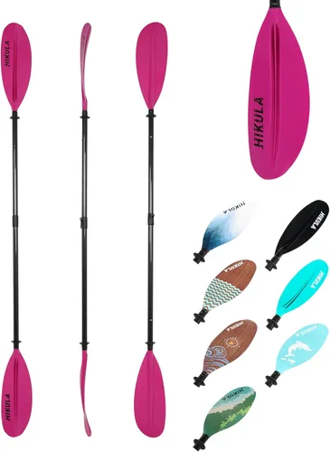 Miniatura 12 de Adjustable Carbon Fiber Shaft Kayak Paddle, Kayaking Oars with Reinforced Nylon Blade for Adults, 4 Piece, 86in/220cm to 90in/230cm