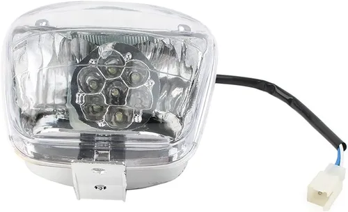 Miniatura 2 de Riloer Faro delantero ATV ABS blanco ATV se adapta a la mayoría de 50-125cc ATV Quad Buggy 4 ruedas