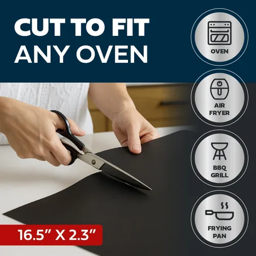 Miniatura 5 de Revestimiento antiadherente para horno, Grado Profesional – Nunca vuelva a limpiar la parte inferior de su horno, por Cooks Innovations